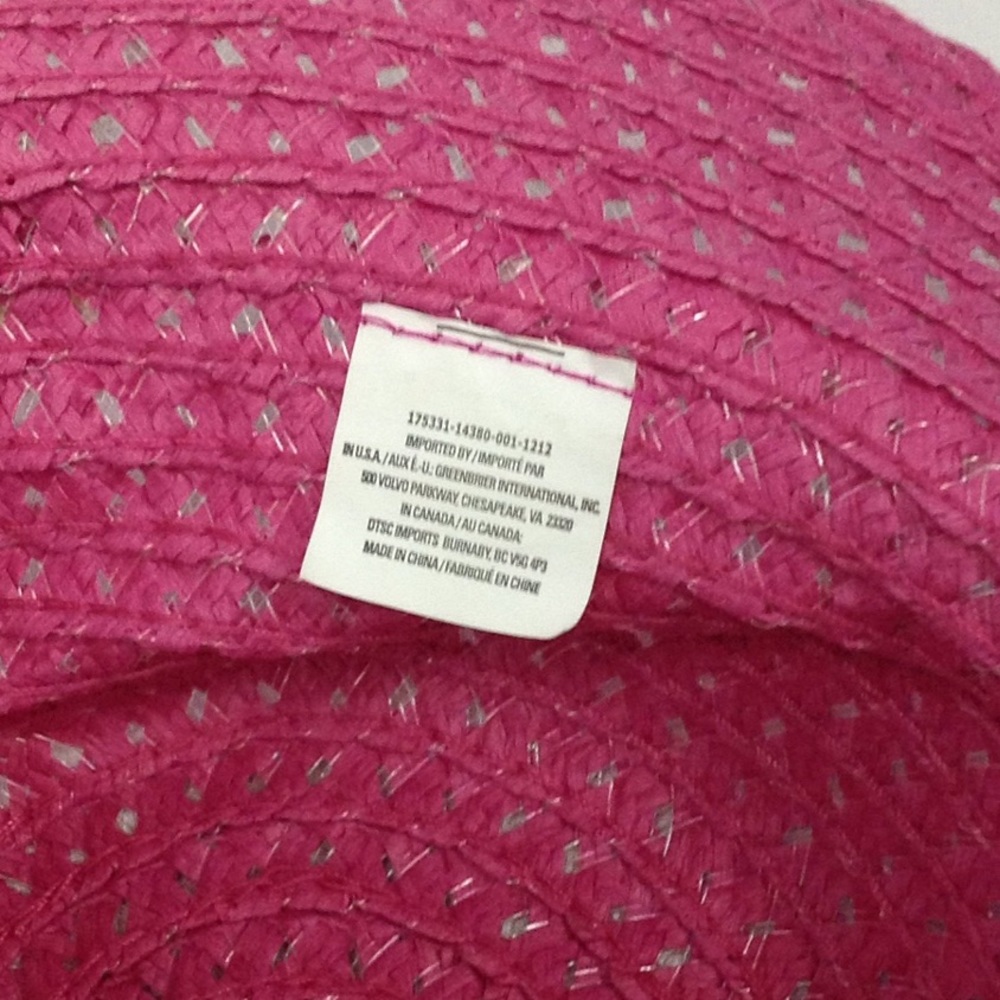 Pink straw hat - Picture 5 of 5
